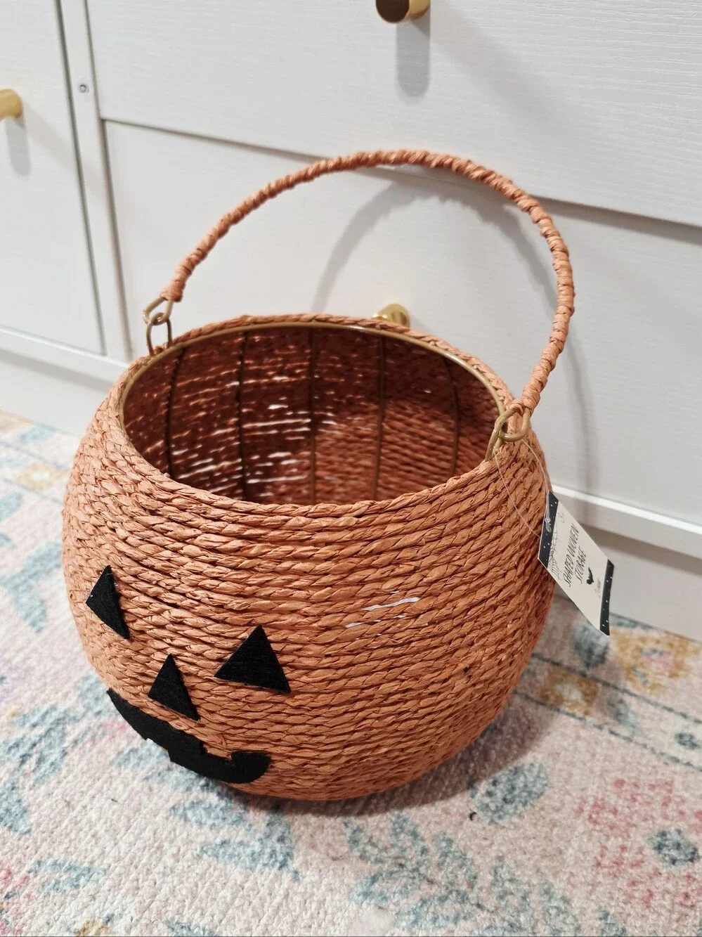 Target Bullseye Playground Halloween 2026 Shaped Woven Storage - Jack-O-Lantern